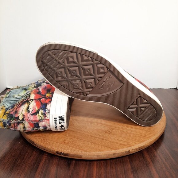 Converse Chuck Taylor All Star Lux Womens 10 Shoes Floral Print Hidden Wedge - Picture 8 of 10